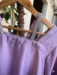 Silk Dress With Organza Dupatta