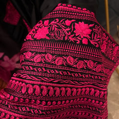 Shamoz Silk Embroidered Long Shirt Set – 3 Piece | Ready to Ship