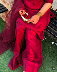 Farshi Shalwar Basic Puff Sleeves