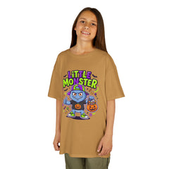 Youth - Kids Tee — 'Little Monster' Halloween Cartoon Shirt