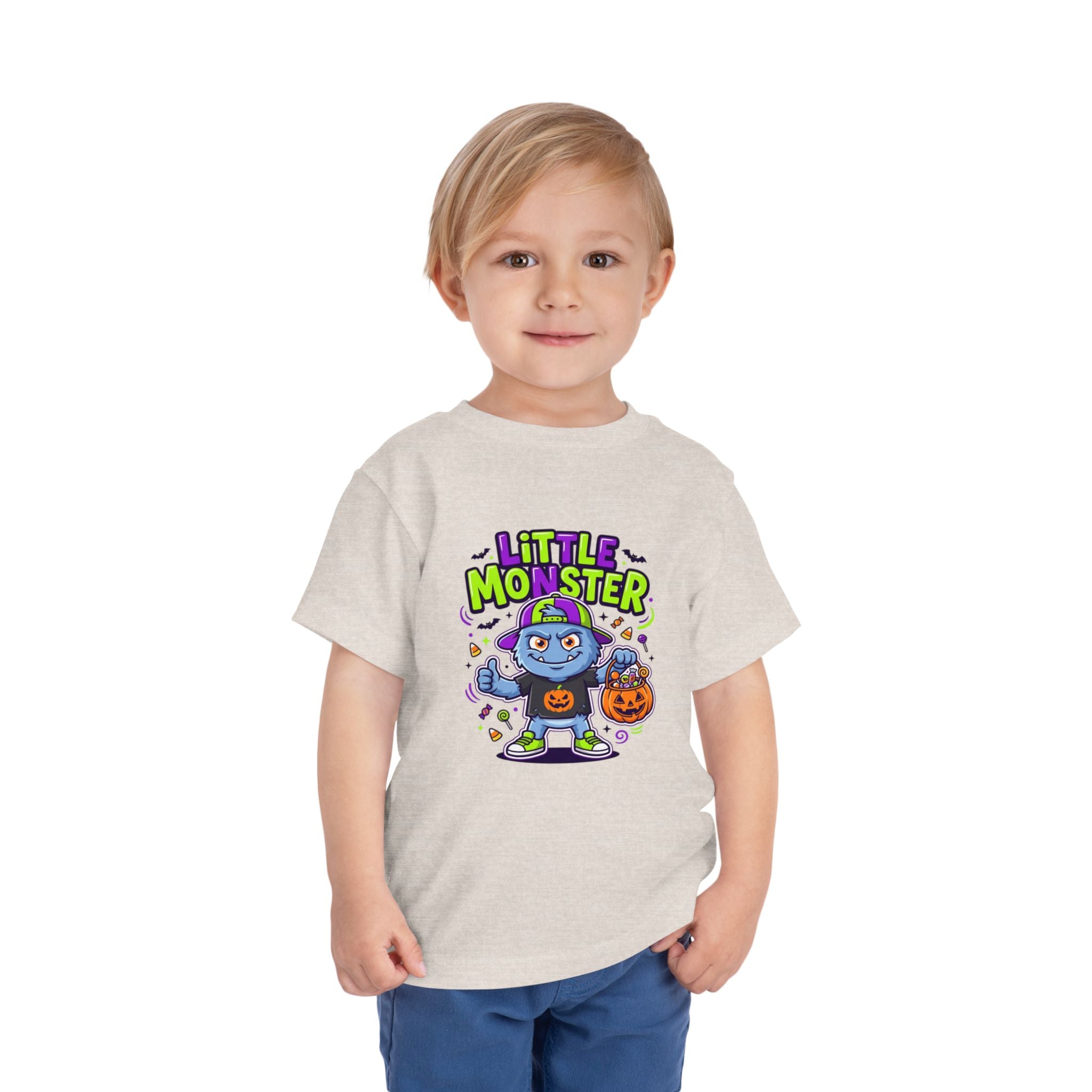 Toddler Tee — 'Little Monster' Halloween Trick-or-Treat Shirt