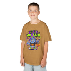 Youth - Kids Tee — 'Little Monster' Halloween Cartoon Shirt