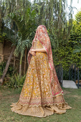 NB-5363 Yellow 3Pc Stitched Dress