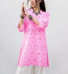 MSP-0011-Zimal | Pink & Blue Dress Chicken Kari - 3 Piece