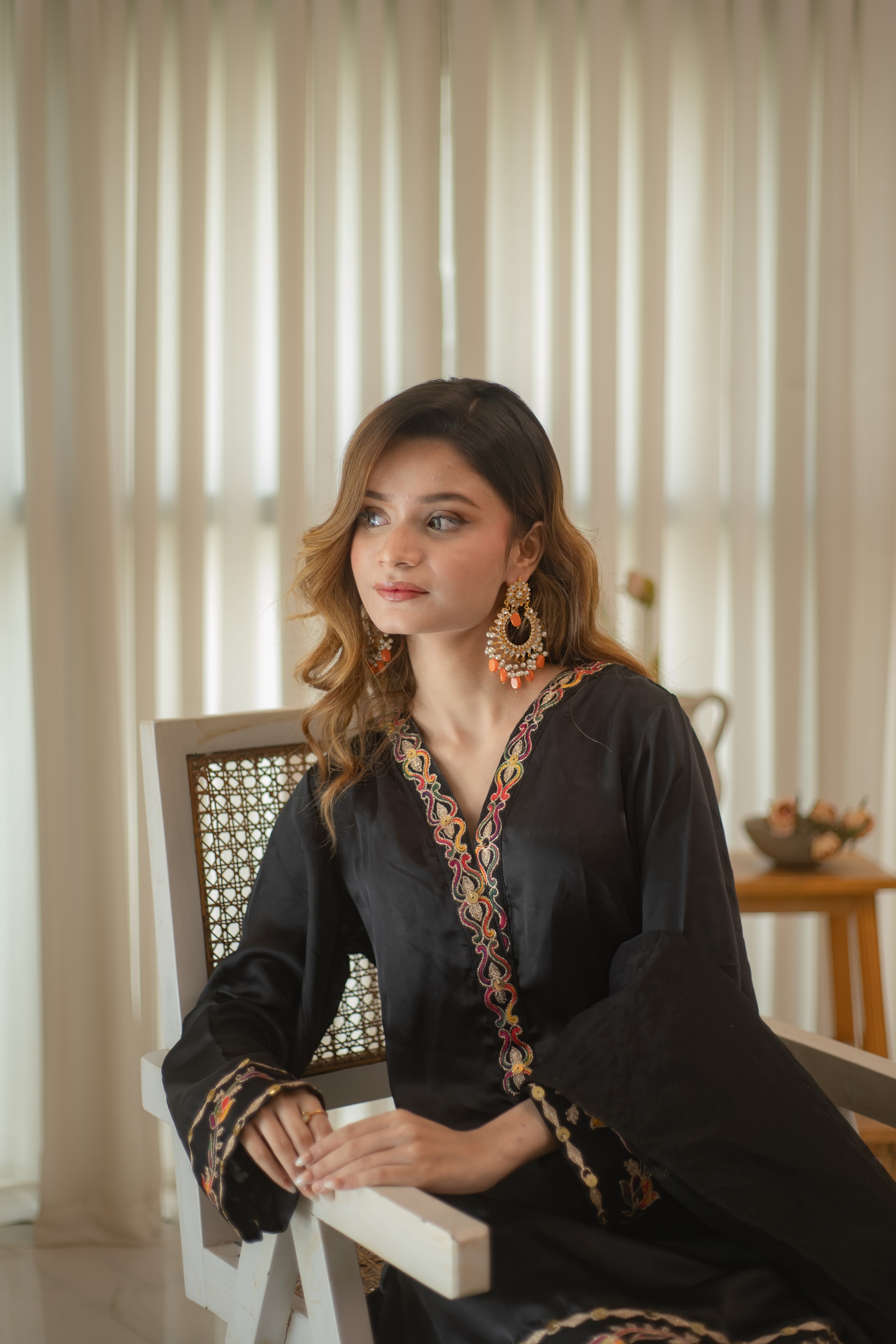 MSP 304 - Black Shot Silk 3-Piece Outfit