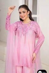 NF-6674 Pink shadded Silk 2pc suit