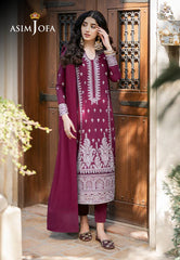 AJKMB-02 EMBROIDERED POLY COTTON STITCHED 3 PCS