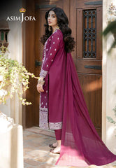 AJKMB-02 EMBROIDERED POLY COTTON STITCHED 3 PCS