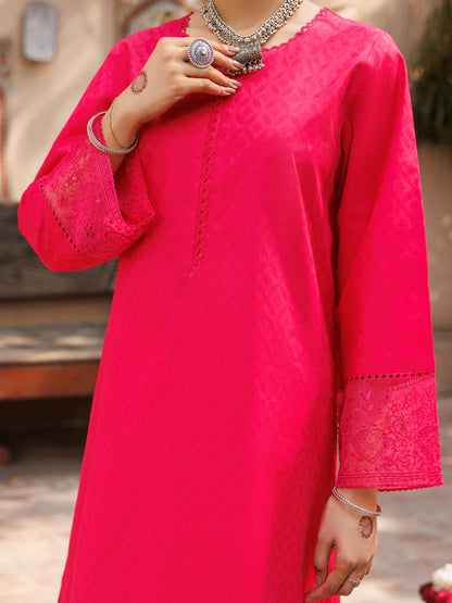 AL-2PS-LKS-1054 – Pink Schiffli Embroidered 2-Piece Stitched Suit
