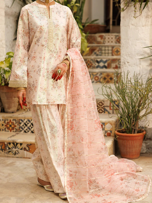 AL-3PS-LS-542 – Light Pink Lurex Viscose 3Pc