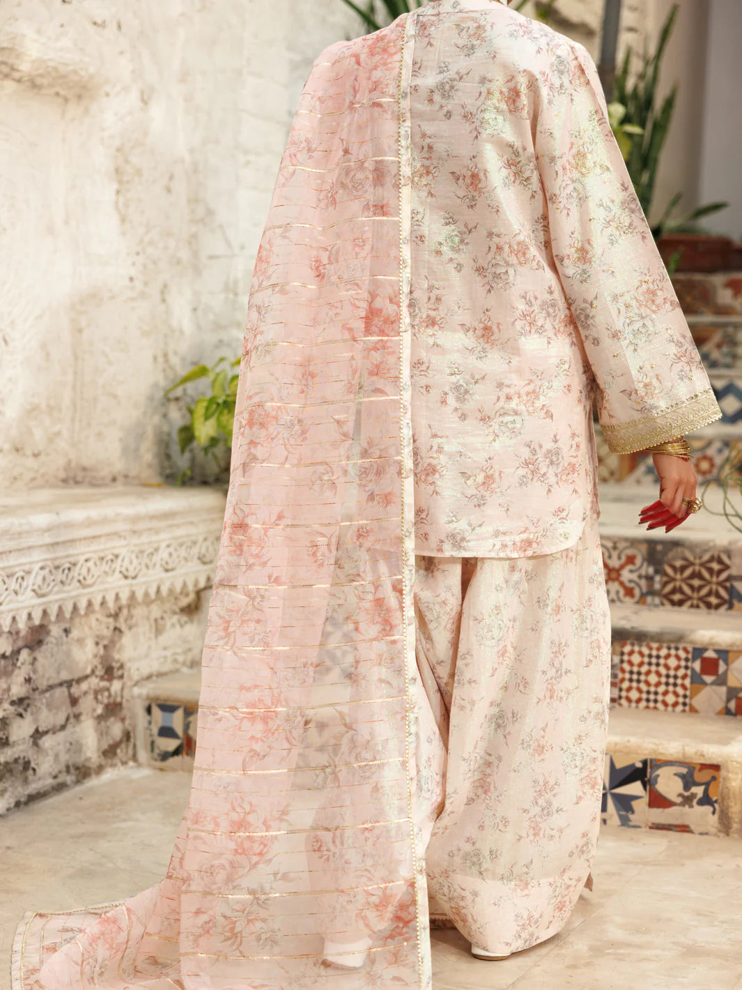 AL-3PS-LS-542 – Light Pink Lurex Viscose 3Pc