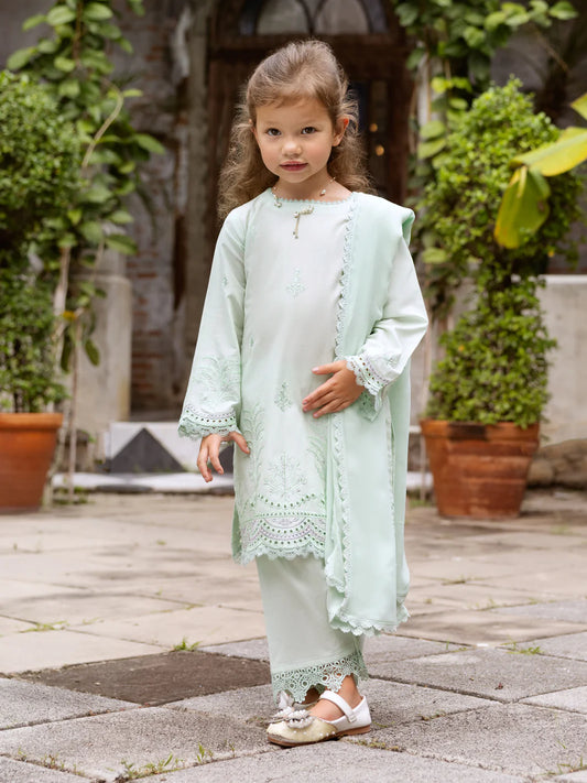 ALGR-3PS-LS-019 – Pistachio Green Lawn 3Pc Stitched Suit