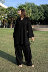 Classic Black 2-Piece Lawn Shalwar Kameez