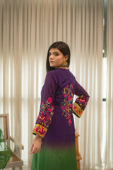 MSP 306 - Blue Green Farshi Silk Set