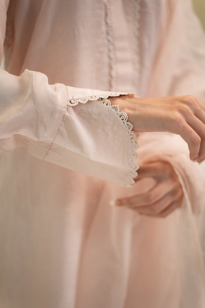 MSP 305 - Off-White Farshi Silk 3-Piece Outfit