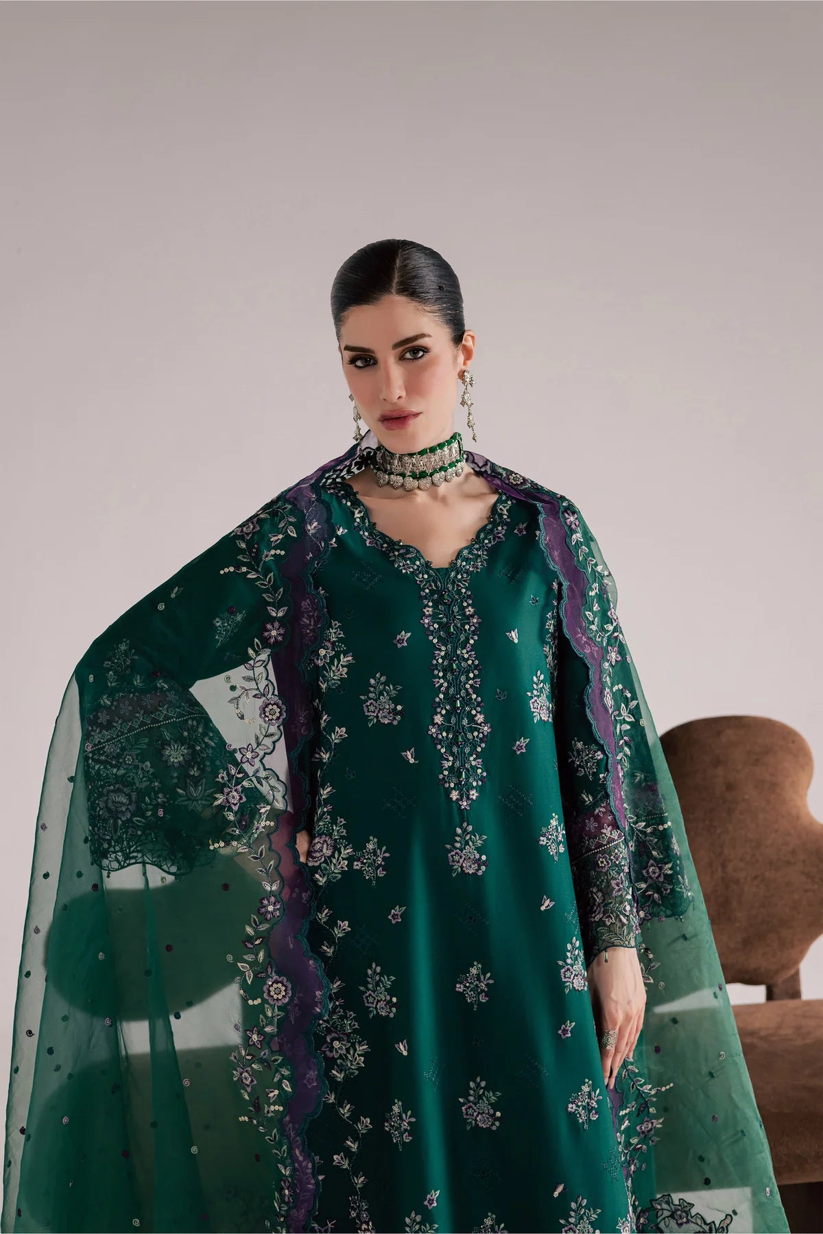 PURPLE FOREST 3PC - FESTIVE EID PRET