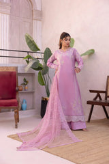 NF-6436 Lilac Khaddi Stitched 2Pc Suit
