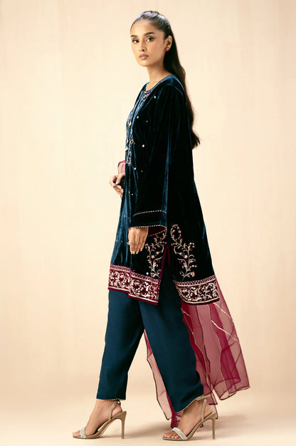 EMBROIDERED VELVET SUIT