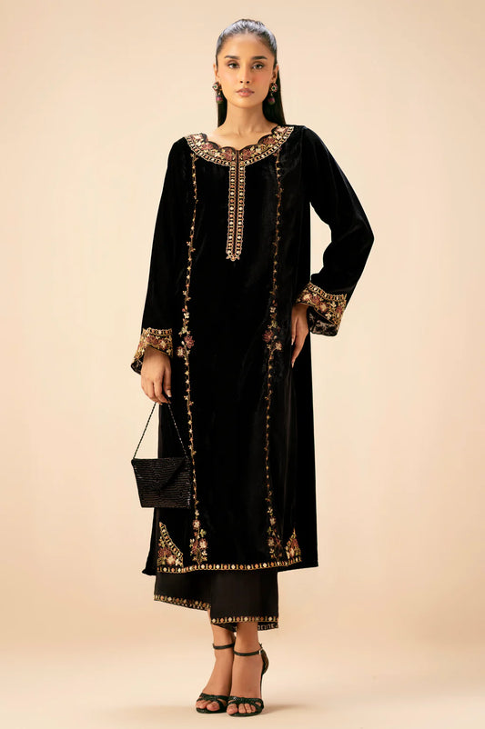 EMBROIDERED VELVET SUIT