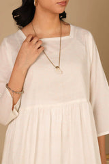 IVORY TIERED DRESS