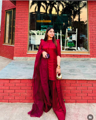 Farshi Shalwar Basic Puff Sleeves