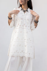MSP-001-Zimal | White Dress Chicken Kari - 3 Piece