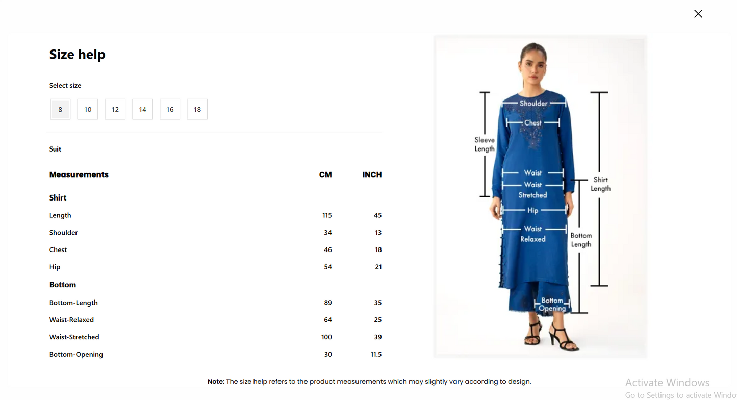 Stitched 3 Piece Digital Printed Lawn Suit