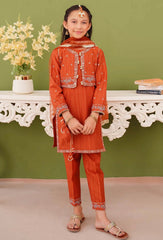 Embroidered Khaddar Stitched 3 Piece Suit