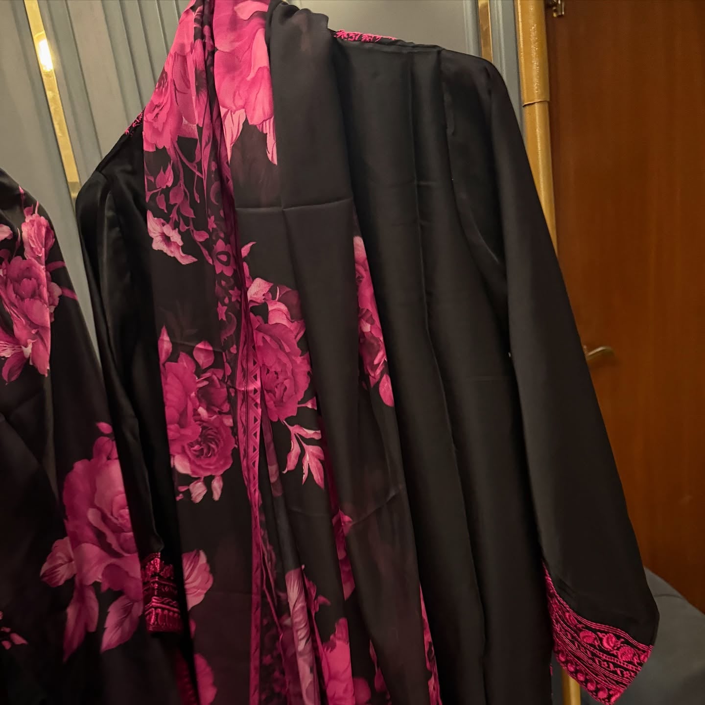 Shamoz Silk Embroidered Long Shirt Set – 3 Piece | Ready to Ship