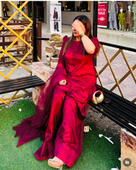 Farshi Shalwar Basic Puff Sleeves