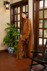 NF-7102 Antique Dull Silk Stitched 2PC Suit