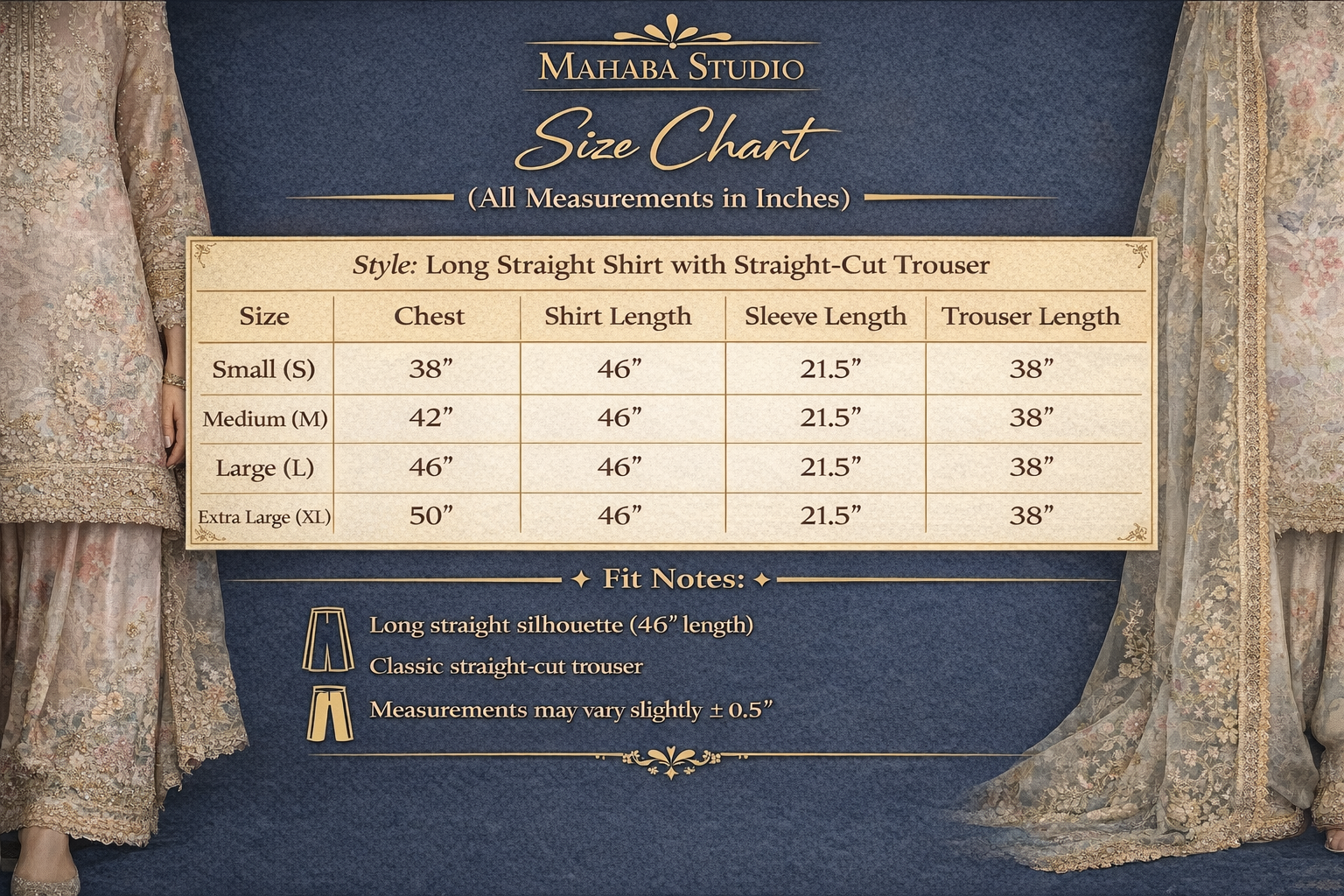 Short Silk Long Shirt with Cutwork Details & Chiffon Dupatta – 3 Piece Set