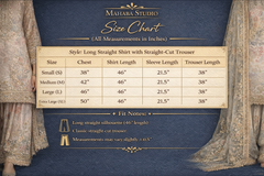 Short Silk Long Shirt with Cutwork Details & Chiffon Dupatta – 3 Piece Set