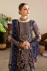 Ramsha E-101 Printed Organza Suit