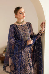 E-101 Embroidered Organza Ensemble