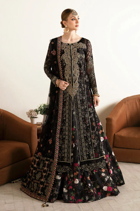 E-105 | Embroidered Organza Suit with Dupatta