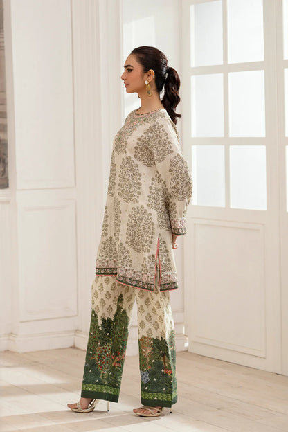 Embroidered Suit – Stone Color (2-Piece)