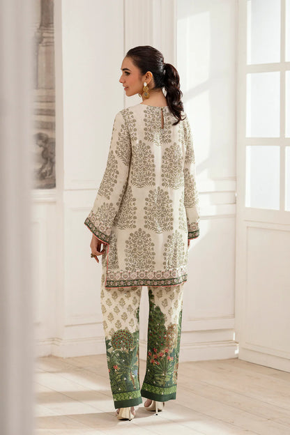Embroidered Suit – Stone Color (2-Piece)
