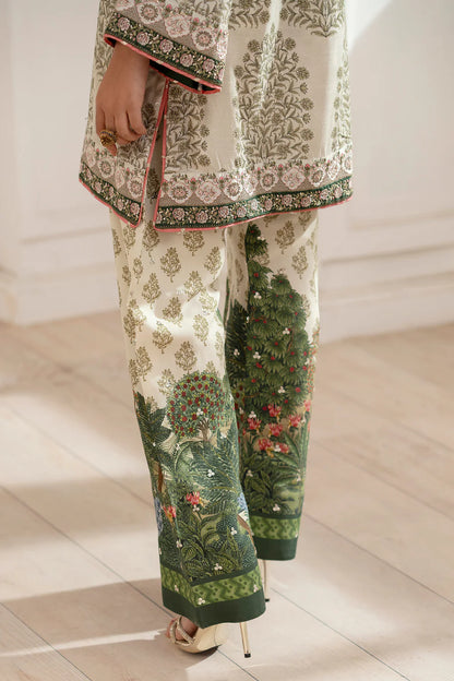 Embroidered Suit – Stone Color (2-Piece)