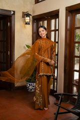 NF-7102 Antique Dull Silk Stitched 2PC Suit