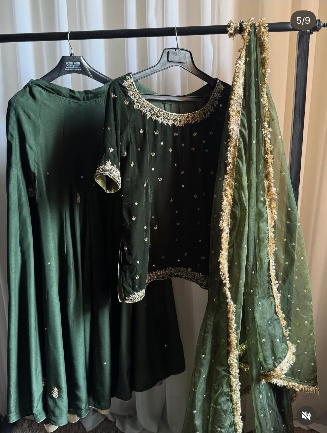 3-Piece Plush Velvet & Silk Lehnga Set