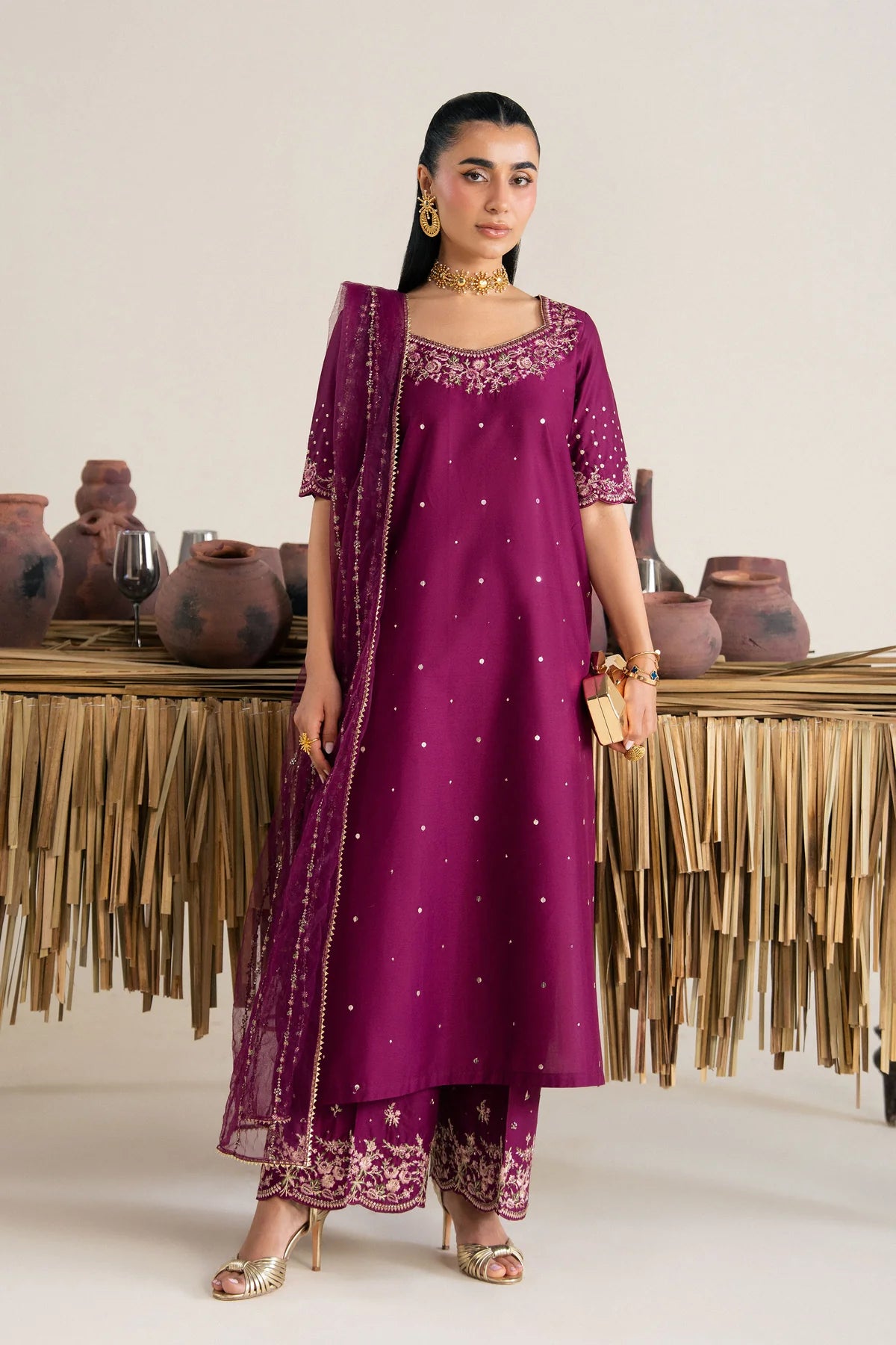 YALINA 3PC - FESTIVE EID PRET