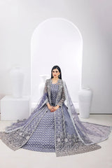 NB-5550 Light Purple 3Pc Stitched Bridal Dress