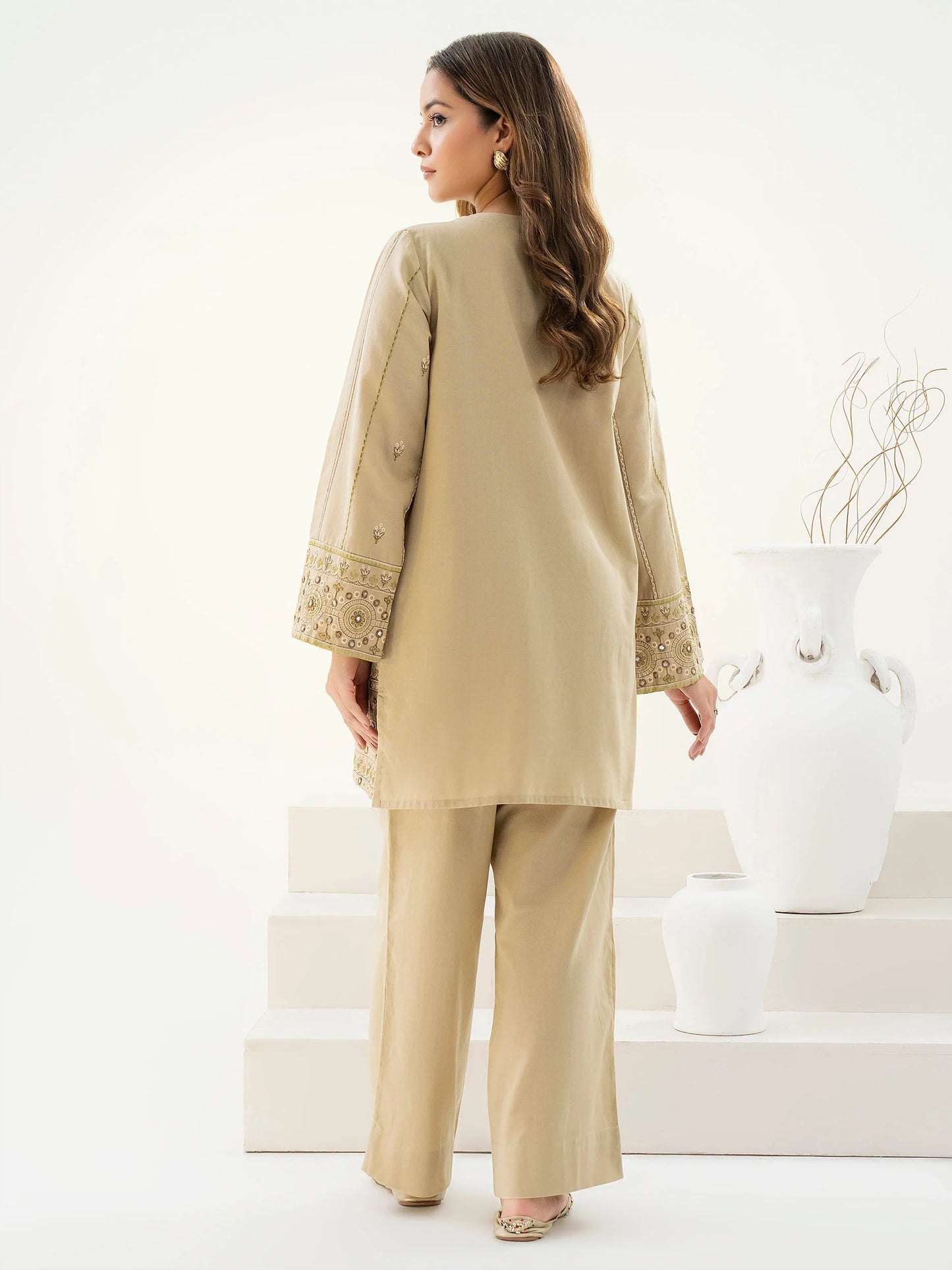 KhaddarCo-OrdSet-Embroidered_Pret_-Beige-backview