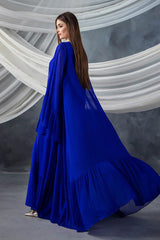 P-302 - Long Shirt with Chiffon Upper