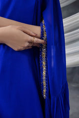 P-302 - Long Shirt with Chiffon Upper