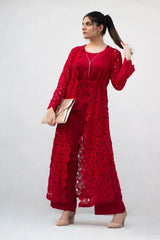 MSP-005-Sinaaya | Red Cape Suit - 3 Piece