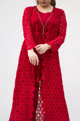 MSP-005-Sinaaya | Red Cape Suit - 3 Piece