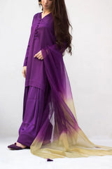MSP-006-Nourya | Purple With Olive And Purple Color Dupatta