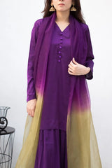 MSP-006-Nourya | Purple With Olive And Purple Color Dupatta